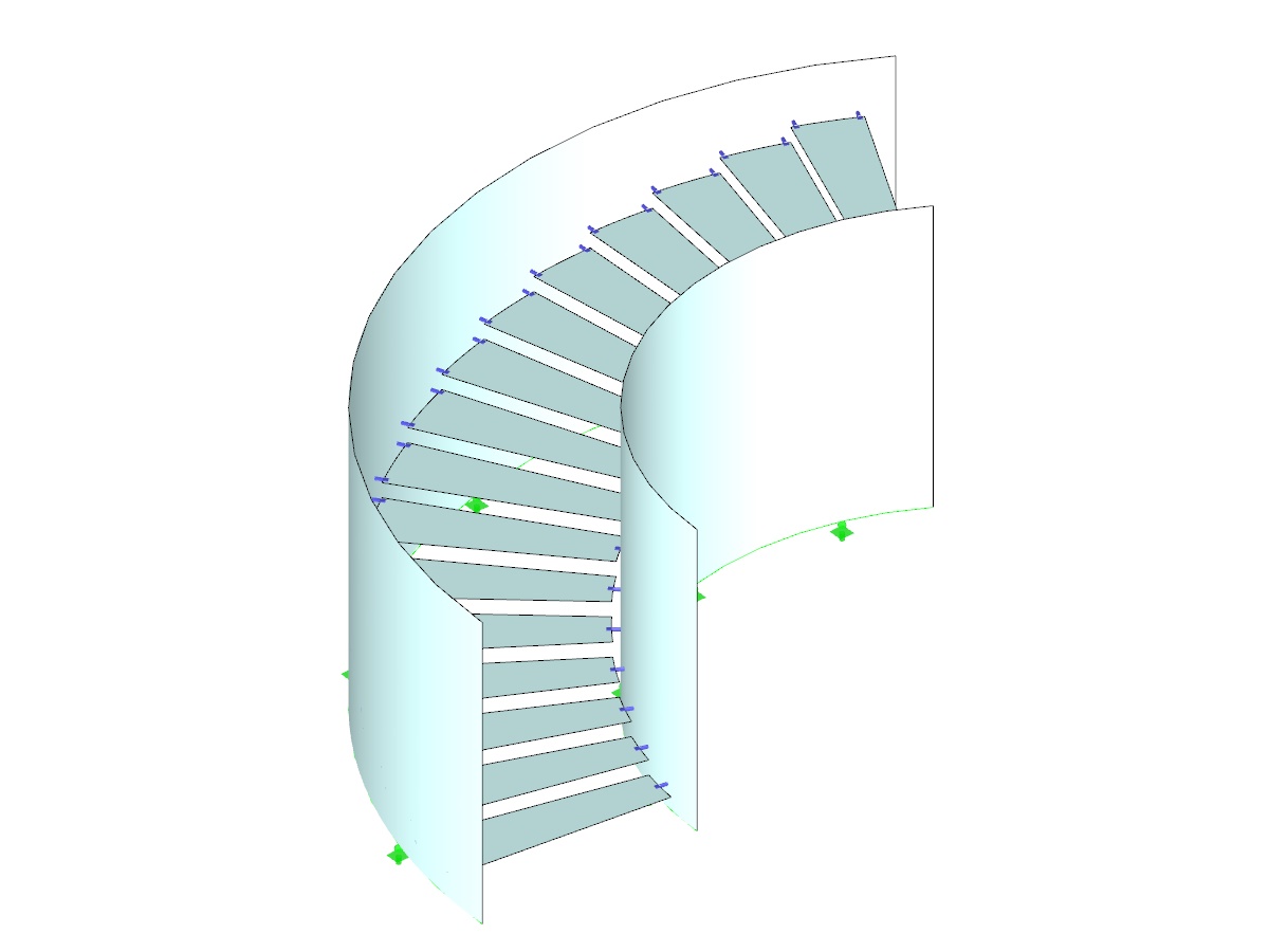 Wendeltreppe aus Glas